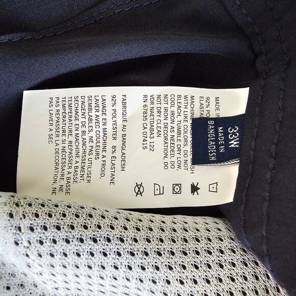 Nautica Men's Navy Blue Classic Fit Quick Dry Shorts - 33 - Picture 4 of 6